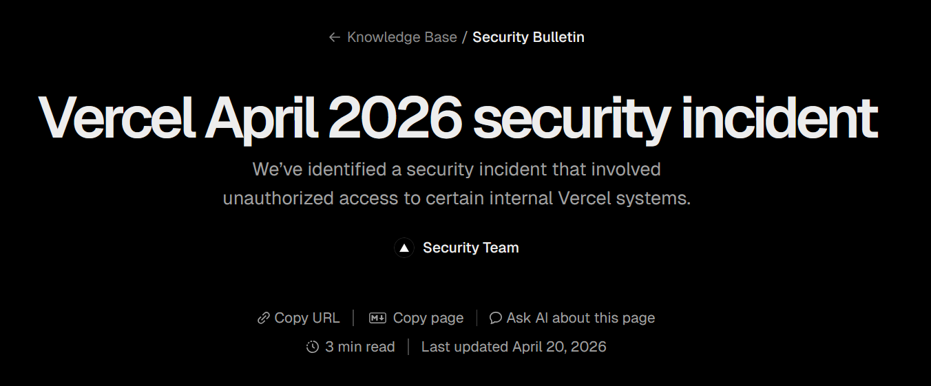 Vercel Breached